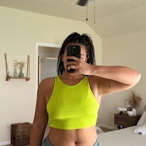 Neon Green Zara Top